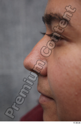 Nose Woman White Casual Overweight Street photo references